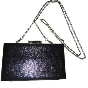 Kate Young Small Black Box Bag Crossbody Chain Strap